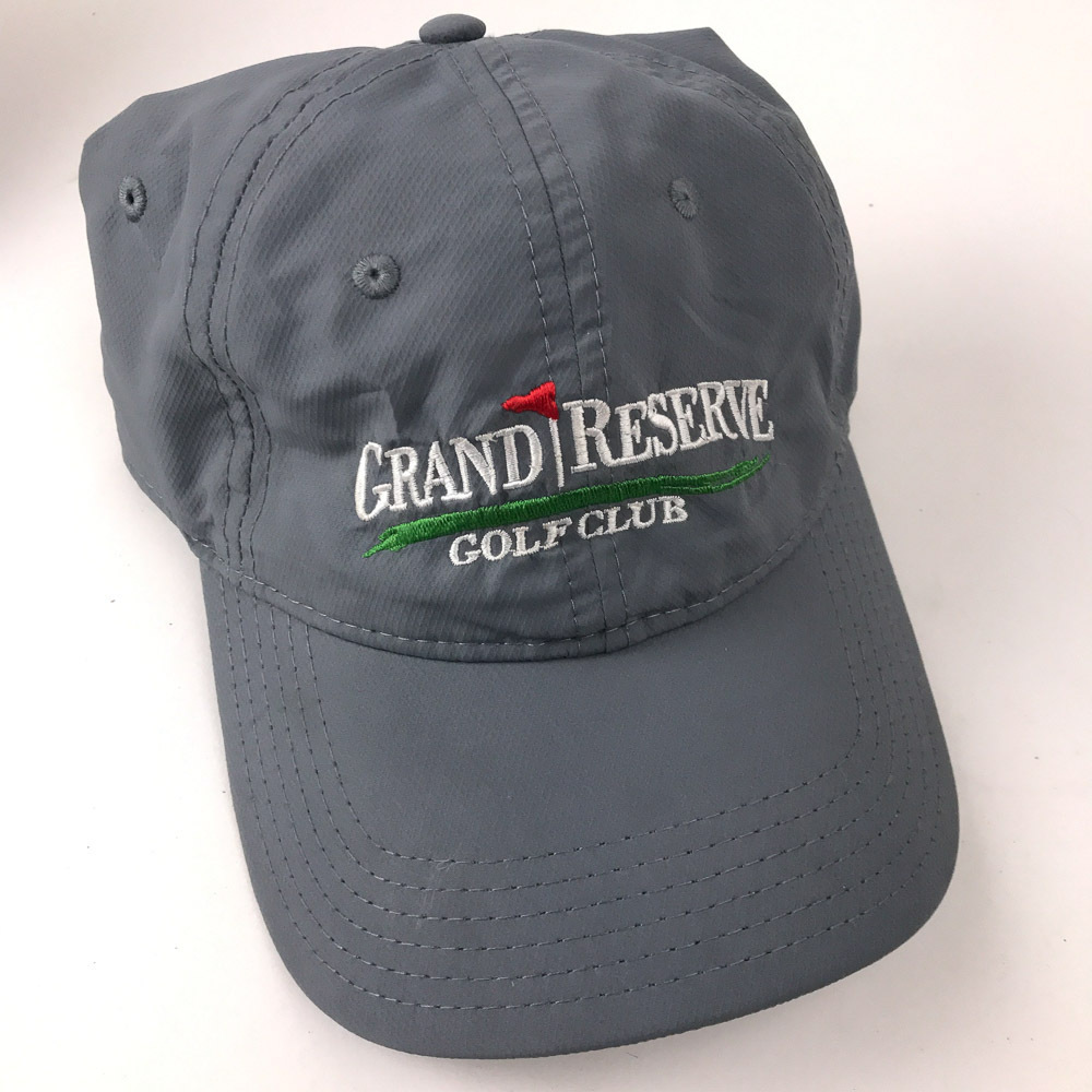 Grand Reserve Golf Club Hat Light Weight Gray Polyester